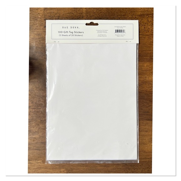 RAE DUNN Gift Tag Stickers (100pcs) 🆕🏷️ - Picture 2 of 4